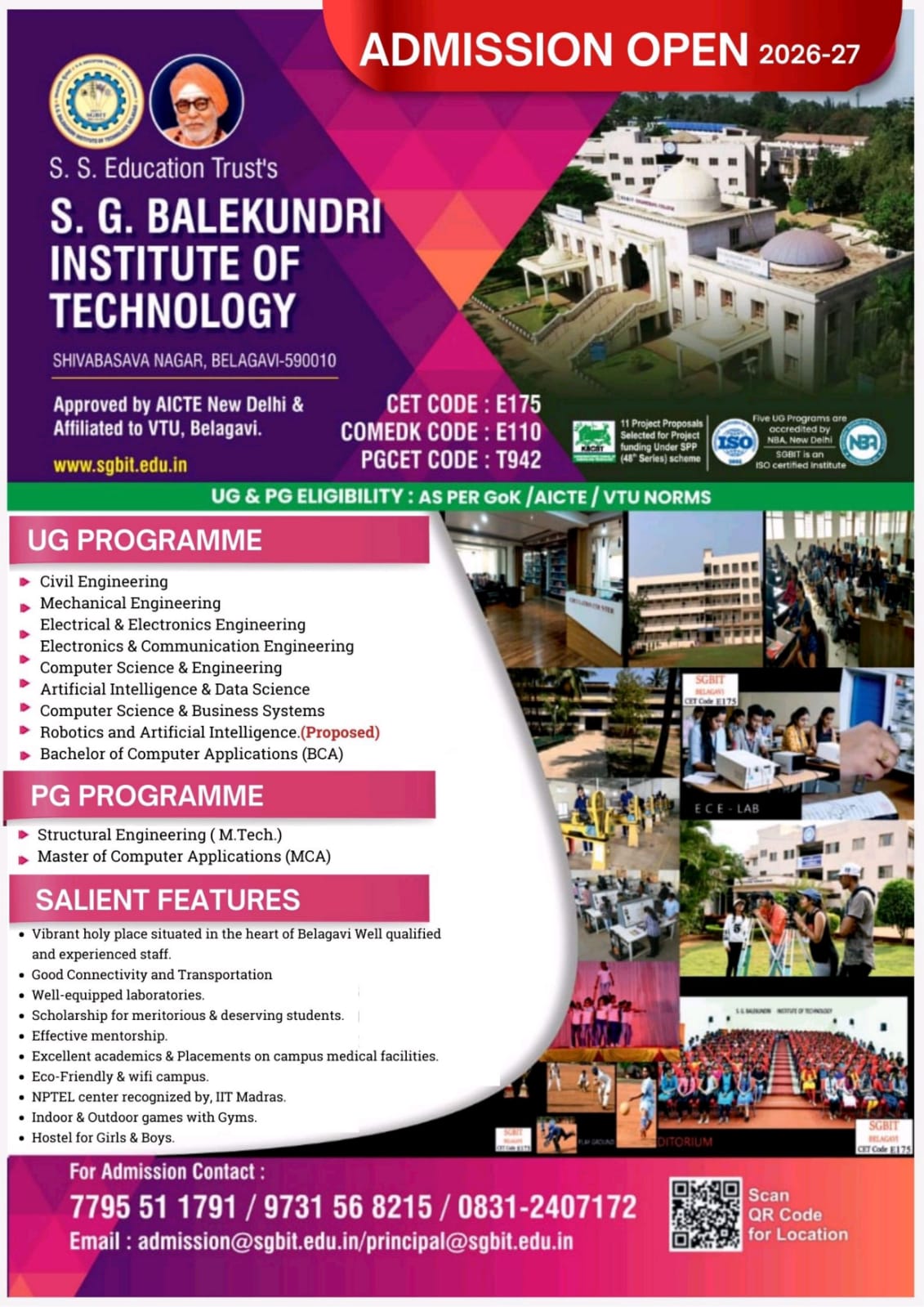 Admission Open 2026-27